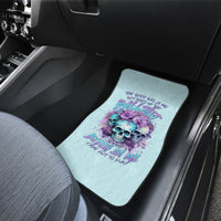 Flower Skull Angel Car Mats The Good Girl In Me Got Tired Of The Bullshit - Wonder Print Shop