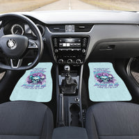 Flower Skull Angel Car Mats The Good Girl In Me Got Tired Of The Bullshit - Wonder Print Shop
