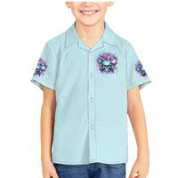 Flower Skull Angel Family Matching Mermaid Dress and Hawaiian Shirt The Good Girl In Me Got Tired Of The Bullshit - Wonder Print Shop