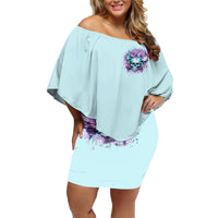 Flower Skull Angel Family Matching Off Shoulder Short Dress and Hawaiian Shirt The Good Girl In Me Got Tired Of The Bullshit - Wonder Print Shop