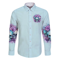 Flower Skull Angel Family Matching Short Sleeve Bodycon Dress and Hawaiian Shirt The Good Girl In Me Got Tired Of The Bullshit - Wonder Print Shop