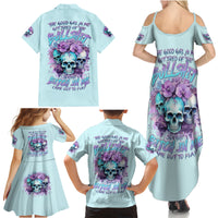Flower Skull Angel Family Matching Summer Maxi Dress and Hawaiian Shirt The Good Girl In Me Got Tired Of The Bullshit - Wonder Print Shop