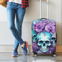 Flower Skull Angel Luggage Cover The Good Girl In Me Got Tired Of The Bullshit - Wonder Print Shop