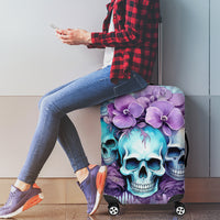 Flower Skull Angel Luggage Cover The Good Girl In Me Got Tired Of The Bullshit - Wonder Print Shop