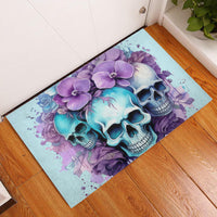 Flower Skull Angel Rubber Doormat The Good Girl In Me Got Tired Of The Bullshit - Wonder Print Shop