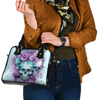 Flower Skull Angel Shoulder Handbag The Good Girl In Me Got Tired Of The Bullshit