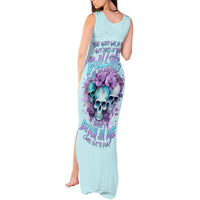 Flower Skull Angel Tank Maxi Dress The Good Girl In Me Got Tired Of The Bullshit - Wonder Print Shop