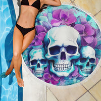 Flower Skull Angel Beach Blanket Stuck Between IDK IDC and IDGAF - Wonder Print Shop