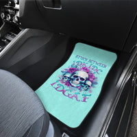 Flower Skull Angel Car Mats Stuck Between IDK IDC and IDGAF - Wonder Print Shop