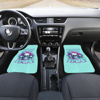Flower Skull Angel Car Mats Stuck Between IDK IDC and IDGAF - Wonder Print Shop