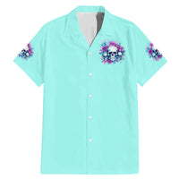 Flower Skull Angel Family Matching Mermaid Dress and Hawaiian Shirt Stuck Between IDK IDC and IDGAF - Wonder Print Shop