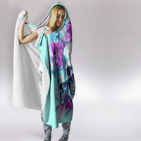 Flower Skull Angel Hooded Blanket Stuck Between IDK IDC and IDGAF