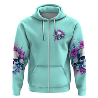 Flower Skull Angel Hoodie Stuck Between IDK IDC and IDGAF - Wonder Print Shop