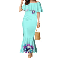 Flower Skull Angel Mermaid Dress Stuck Between IDK IDC and IDGAF - Wonder Print Shop