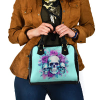 Flower Skull Angel Shoulder Handbag Stuck Between IDK IDC and IDGAF