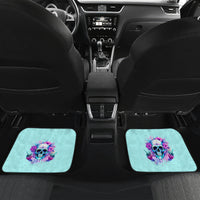 Flower Skull Angel Car Mats I'm A Bitch With A Flow Bullshit Tolerance - Wonder Print Shop