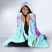 Flower Skull Angel Hooded Blanket I'm A Bitch With A Flow Bullshit Tolerance