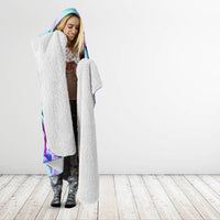 Flower Skull Angel Hooded Blanket I'm A Bitch With A Flow Bullshit Tolerance