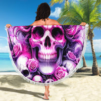 Rose Skull Beach Blanket Bitch I'm The Fucking Queen - Wonder Print Shop