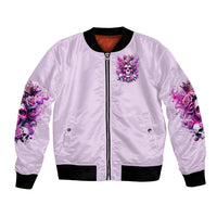Rose Skull Bomber Jacket Bitch I'm The Fucking Queen - Wonder Print Shop