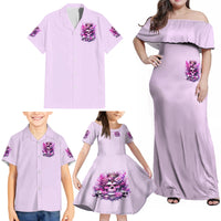 Rose Skull Family Matching Off Shoulder Maxi Dress and Hawaiian Shirt Bitch I'm The Fucking Queen - Wonder Print Shop