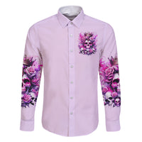 Rose Skull Family Matching Short Sleeve Bodycon Dress and Hawaiian Shirt Bitch I'm The Fucking Queen - Wonder Print Shop