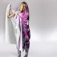 Rose Skull Hooded Blanket Bitch I'm The Fucking Queen