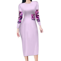 Rose Skull Long Sleeve Bodycon Dress Bitch I'm The Fucking Queen - Wonder Print Shop