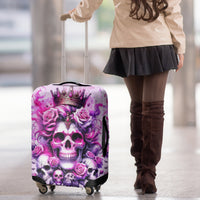 Rose Skull Luggage Cover Bitch I'm The Fucking Queen - Wonder Print Shop