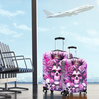 Rose Skull Luggage Cover Bitch I'm The Fucking Queen - Wonder Print Shop
