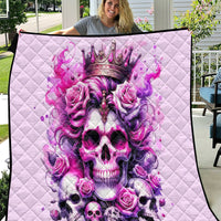 Rose Skull Quilt Bitch I'm The Fucking Queen - Wonder Print Shop