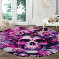 Rose Skull Round Carpet Bitch I'm The Fucking Queen