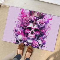 Rose Skull Rubber Doormat Bitch I'm The Fucking Queen - Wonder Print Shop