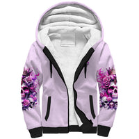 Rose Skull Sherpa Hoodie Bitch I'm The Fucking Queen - Wonder Print Shop