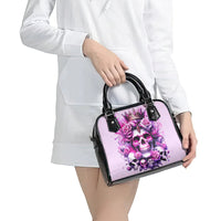Rose Skull Shoulder Handbag Bitch I'm The Fucking Queen