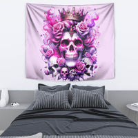 Rose Skull Tapestry Bitch I'm The Fucking Queen - Wonder Print Shop