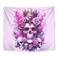 Rose Skull Tapestry Bitch I'm The Fucking Queen - Wonder Print Shop