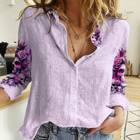 Rose Skull Women Casual Shirt Bitch I'm The Fucking Queen - Wonder Print Shop