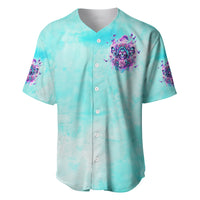 Flower Skull Angel Baseball Jersey Stuck Between IDK IDC and IDGAF - Wonder Print Shop