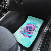 Flower Skull Angel Car Mats Stuck Between IDK IDC and IDGAF - Wonder Print Shop