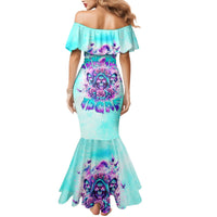 Flower Skull Angel Mermaid Dress Stuck Between IDK IDC and IDGAF - Wonder Print Shop