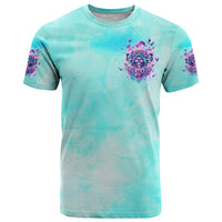 Flower Skull Angel T Shirt Stuck Between IDK IDC and IDGAF - Wonder Print Shop