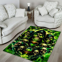 Flame Skull Area Rug I Have 3 Sides Quite Sweet Funny Crazy - Wonder Print Shop