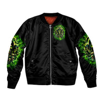 Flame Skull Bomber Jacket I Have 3 Sides Quite Sweet Funny Crazy - Wonder Print Shop