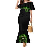 Flame Skull Mermaid Dress I Have 3 Sides Quite Sweet Funny Crazy - Wonder Print Shop