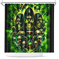Flame Skull Shower Curtain I Have 3 Sides Quite Sweet Funny Crazy