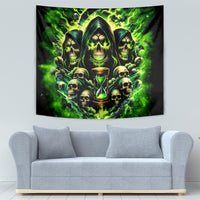 Flame Skull Tapestry I Have 3 Sides Quite Sweet Funny Crazy - Wonder Print Shop