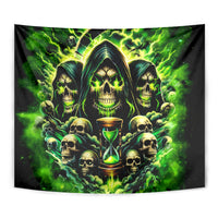 Flame Skull Tapestry I Have 3 Sides Quite Sweet Funny Crazy - Wonder Print Shop