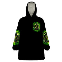 Flame Skull Wearable Blanket Hoodie I Have 3 Sides Quite Sweet Funny Crazy - Wonder Print Shop