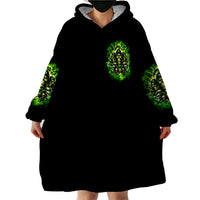 Flame Skull Wearable Blanket Hoodie I Have 3 Sides Quite Sweet Funny Crazy - Wonder Print Shop